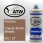 Preview: Porsche, Cognac Brown Metallic, 40L / Z7: 400ml Sprühdose, von ATW Autoteile West.